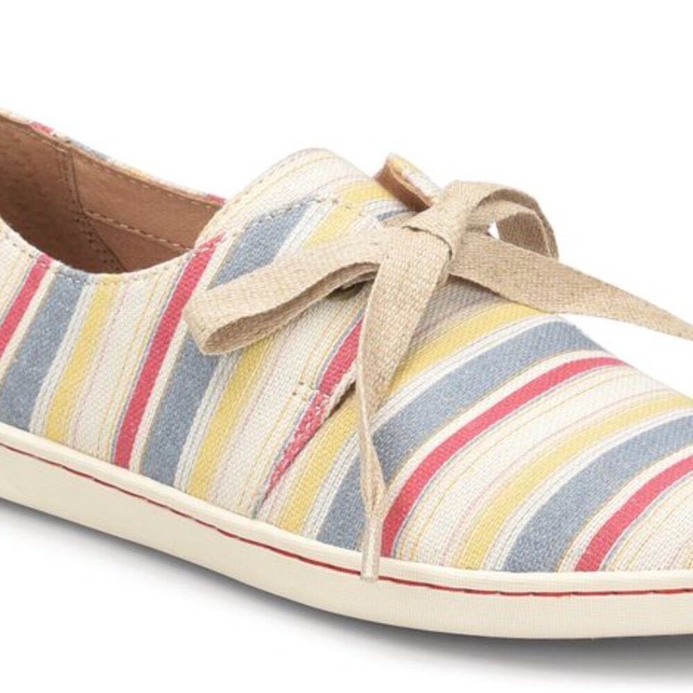 Born Datil Striped Canvas Sneakers Size 6 - Picture 3 of 10